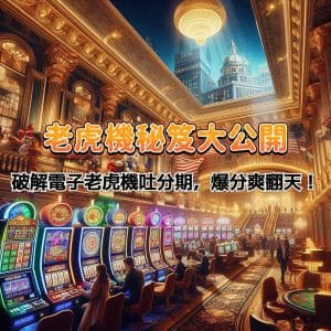老虎機祕技大公開! 破解電子吃角子吐分期,讓你輕鬆爆分爽翻天!