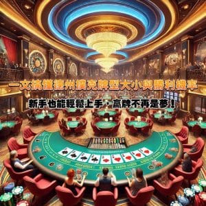 一文搞懂德州撲克牌型大小與勝利機率!新手也能輕鬆上手,贏牌不再是夢!